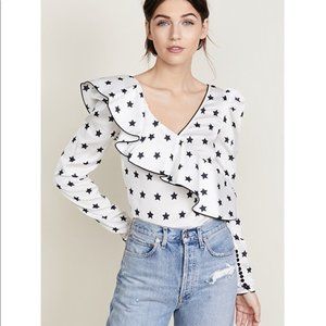 NWT Self-Portrait Star Printed Top